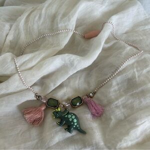 Girls dinosaur necklace